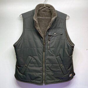 CARHARTT WOMEN'S RELAXED FIT MIDWEIGHT SHERPA LINED VEST - BLACK - SIZE LARGE